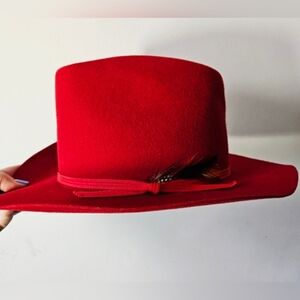 Elegant Red Women's Hat